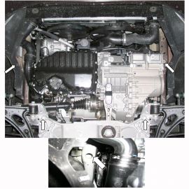 Kolchuga Защита двигателя, КПП и радиатора на Volkswagen Caddy III '04-11