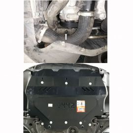 Kolchuga Защита двигателя, КПП и радиатора на Volkswagen Caddy WeBasto III '10-