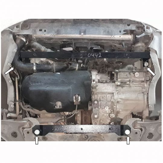 Kolchuga Защита двигателя, КПП и радиатора на Volkswagen Caddy WeBasto III '10- Kolchuga Защита двигателя, КПП и радиатора на Volkswagen Caddy WeBasto III '10-