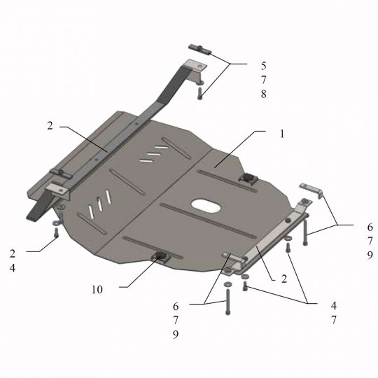 Kolchuga Защита двигателя, КПП и радиатора на Volkswagen Golf IV '97-03 (бензин) (ZiPoFlex-оцинковка) Kolchuga Защита двигателя, КПП и радиатора на Volkswagen Golf IV '97-03 (бензин) (ZiPoFlex-оцинковка)