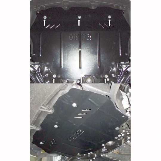 Kolchuga Защита двигателя, КПП и радиатора на Volkswagen Jetta VI '10-17 Kolchuga Защита двигателя, КПП и радиатора на Volkswagen Jetta VI '10-17