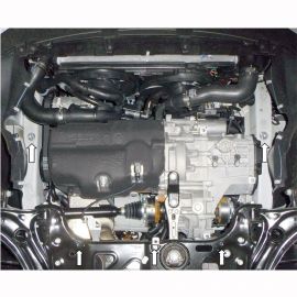Kolchuga Защита двигателя, КПП и радиатора на Volkswagen Jetta VI '10-17 (ZiPoFlex-оцинковка)