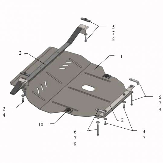 Kolchuga Защита двигателя, КПП и радиатора на Volkswagen New Beetle '98-10 (бензин) Kolchuga Защита двигателя, КПП и радиатора на Volkswagen New Beetle '98-10 (бензин)
