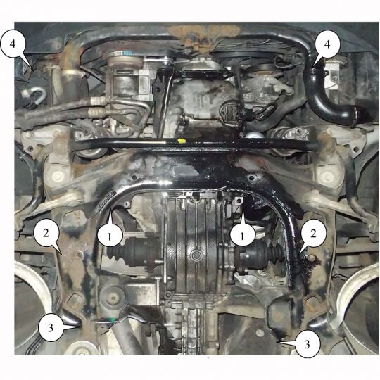 Kolchuga Защита двигателя, КПП и радиатора на Volkswagen Passat B5 '96-05 (ZiPoFlex-оцинковка) Kolchuga Защита двигателя, КПП и радиатора на Volkswagen Passat B5 '96-05 (ZiPoFlex-оцинковка)
