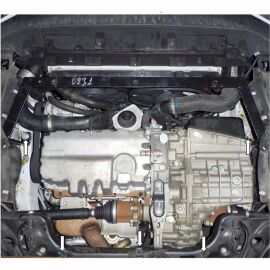 Kolchuga Защита двигателя, КПП и радиатора на Volkswagen Passat B7 '10- (сборка USA) (ZiPoFlex-оцинковка)