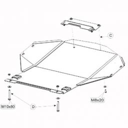 Kolchuga Защита двигателя, КПП и радиатора на Volkswagen Polo Classic III '94-01 (на авто с гидроусилителем)