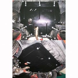 Kolchuga Защита двигателя, КПП и радиатора на Volkswagen Polo IV '01-09 (ZiPoFlex-оцинковка)