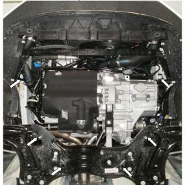 Kolchuga Защита двигателя, КПП и радиатора на Volkswagen Polo V '09- (V-1,2 D)