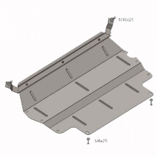 Kolchuga Защита двигателя, КПП и радиатора на Volkswagen Tiguan I '07-15 Kolchuga Защита двигателя, КПП и радиатора на Volkswagen Tiguan I '07-15