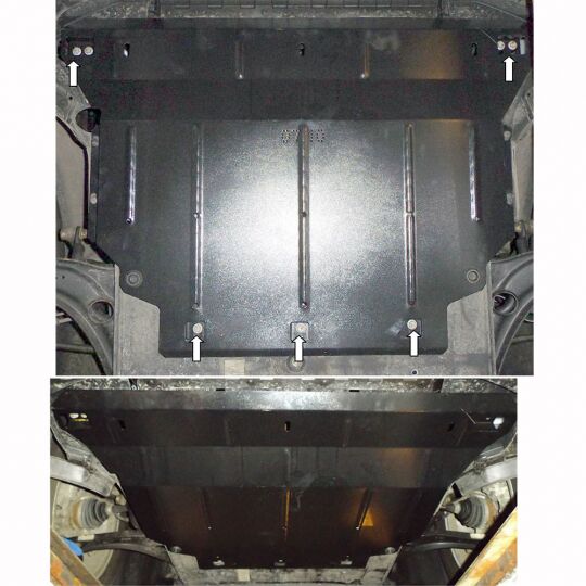 Kolchuga Защита двигателя, КПП и радиатора на Volkswagen Tiguan II '15- (ZiPoFlex-оцинковка)