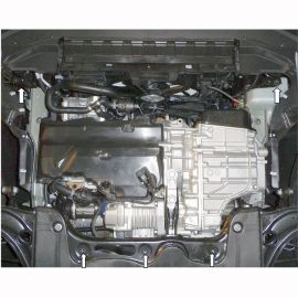 Kolchuga Защита двигателя, КПП и радиатора на Volkswagen Tiguan II '15- (ZiPoFlex-оцинковка)
