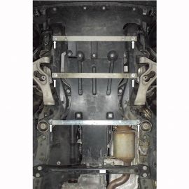 Kolchuga Защита двигателя, КПП и радиатора на Volkswagen Touareg II '10-18 (ZiPoFlex-оцинковка)