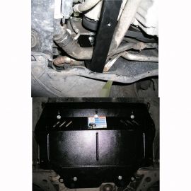 Kolchuga Защита двигателя, КПП и радиатора на Volkswagen Touran I '03-10 (с гидроусилителем) (ZiPoFlex-оцинковка)