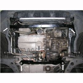 Kolchuga Защита двигателя, КПП и радиатора на Volkswagen Touran I '03-10 (с гидроусилителем)