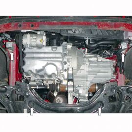 Kolchuga Защита двигателя, КПП и радиатора на Volkswagen Up '11- (ZiPoFlex-оцинковка)