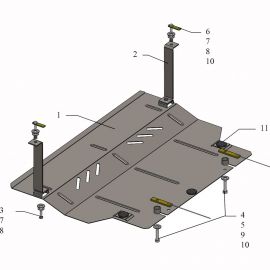 Kolchuga Защита двигателя, КПП и радиатора на Volkswagen Up '11-