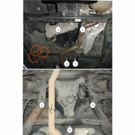 Kolchuga Защита раздатки и заднего моста на Volkswagen Touareg I '02-10