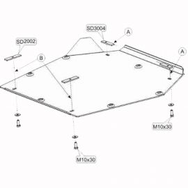 Kolchuga Защита двигателя и КПП на Volvo S80 (TS) I '98-06