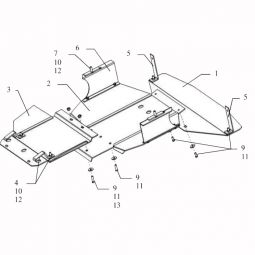 Kolchuga Защита двигателя, КПП и радиатора на Volvo S90 I '97-98