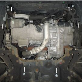 Kolchuga Защита двигателя, КПП и радиатора на Volvo V40 '12-15