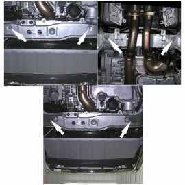 Kolchuga Защита двигателя, КПП и радиатора на Volvo XC90 I '02-14 (ZiPoFlex-оцинковка)