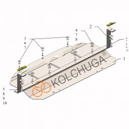 Kolchuga Защита радиатора на Volvo S80 (TS) I '98-06