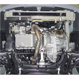 Kolchuga Защита двигателя, КПП и радиатора на Zaz Vida '12- (только на авто с китайским двигателем ACTECO)