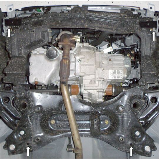 Kolchuga Защита двигателя, КПП и радиатора на Zotye Z100 '13-17 Kolchuga Защита двигателя, КПП и радиатора на Zotye Z100 '13-17