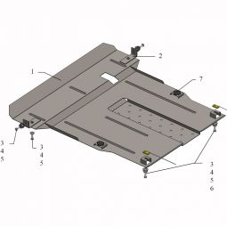 Kolchuga Защита двигателя, КПП и радиатора на Zotye Z100 '13-17