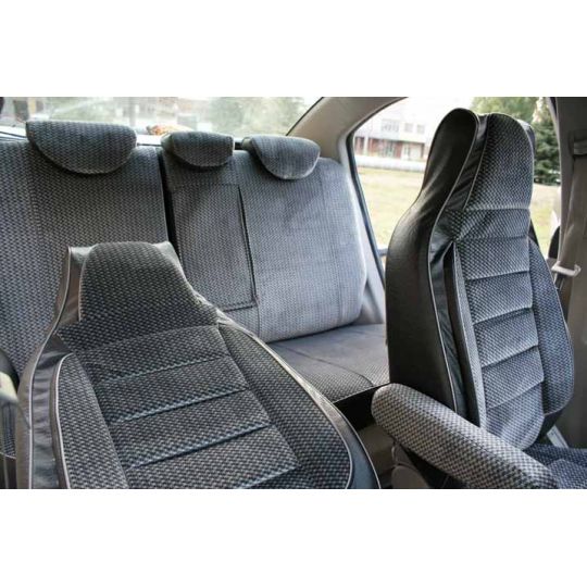 Чехлы в салон Пилот для  HYUNDAI Accent 11- (деленные)