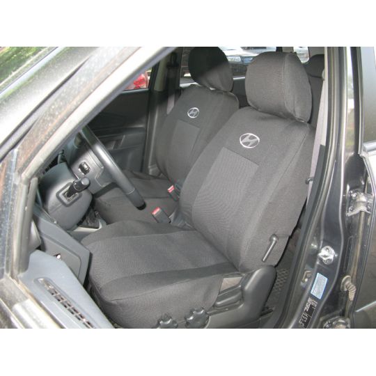 Чехлы в салон модельные для Hyundai Tucson I '04- премиум (комплект) Чехлы в салон модельные для Hyundai Tucson I '04- премиум (комплект)