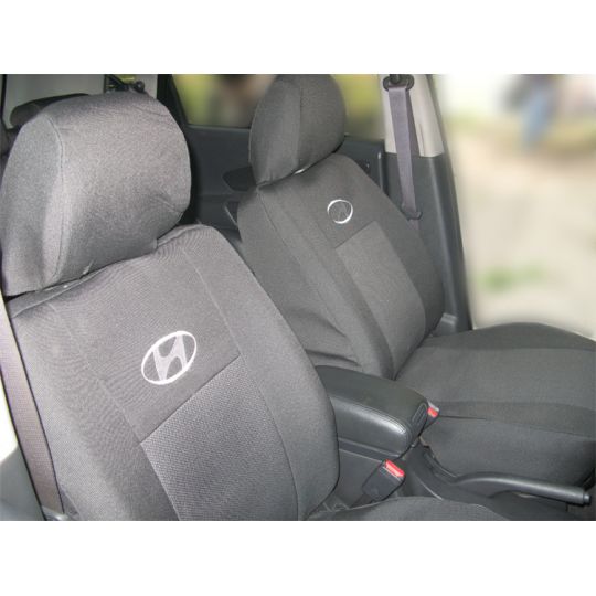 Чехлы в салон модельные для Hyundai Tucson I '04- премиум (комплект) Чехлы в салон модельные для Hyundai Tucson I '04- премиум (комплект)