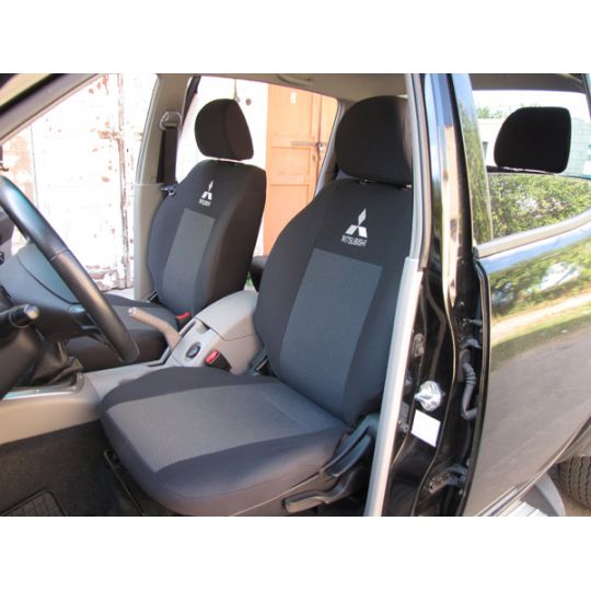 Чехлы в салон модельные для Mitsubishi L200 IV '06-15 стандарт (комплект)