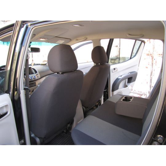 Чехлы в салон модельные для Mitsubishi L200 IV '06-15 стандарт (комплект)