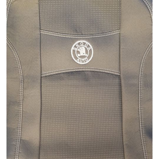 Nika Чехлы в салон модельные для Skoda Octavia III '13- [раздельный+подлокотник] (комплект)