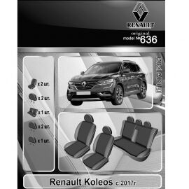 EMC-Elegant Antara Чехлы в салон модельные для Renault Koleos ІI '16- (комплект)