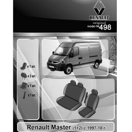 EMC-Elegant Eco Prestige Чехлы в салон модельные для Renault Master II '98-10 (1+2) (комплект)
