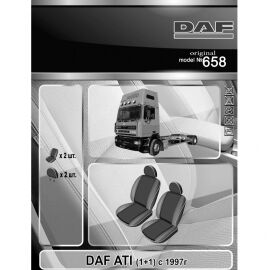 EMC-Elegant Antara Чехлы в салон модельные для DAF 95 '87-97 [1+1] (комплект)