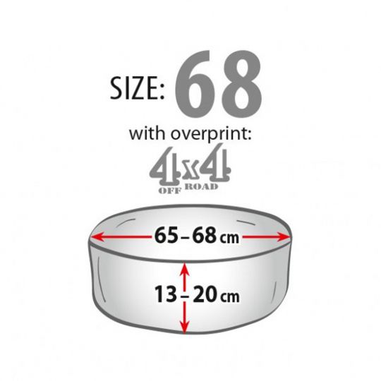 Kegel Защитный чехол на запасное колесо для внедорожников "4х4" размер 68 см