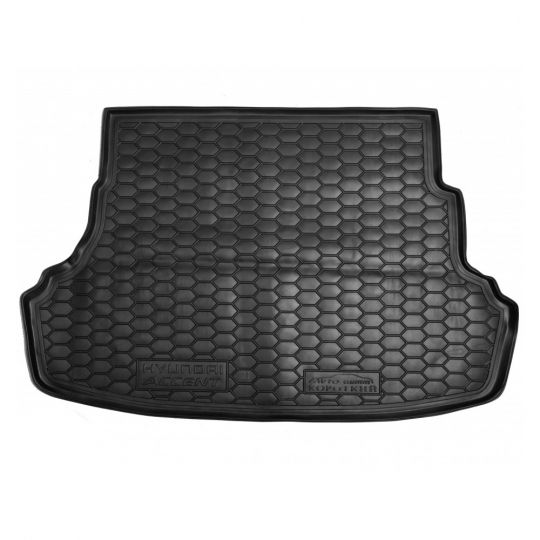 Avto-Gumm Коврик в багажник Hyundai Accent IV '10-17 (не делен. спинки, корот.)