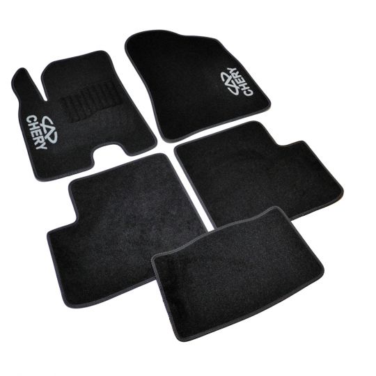 AVTM Коврики в салон текстильные Chery Tiggo (T11) '06-12 Черные (Комплект 5шт.)