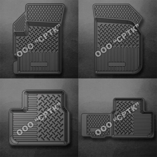 SRTK Коврики в салон глубокие Daewoo Matiz (M100/M150) '97-05 (Комплект 4шт.)