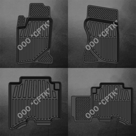 SRTK Коврики в салон глубокие Great Wall Hover H5 '10- (Комплект 4шт.)