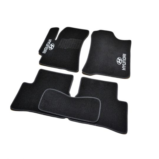 AVTM Коврики в салон текстильные Hyundai Accent/Verna III '05-10 Черные (Комплект 5шт.)