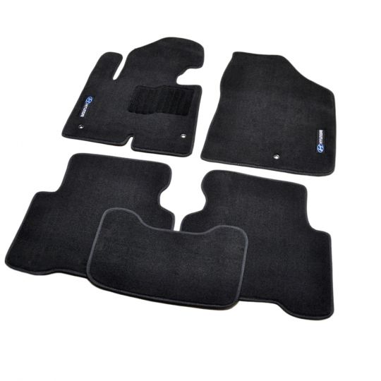 AVTM Коврики в салон текстильные Hyundai Santa Fe III '12- Черные Premium (Комплект 5шт.)
