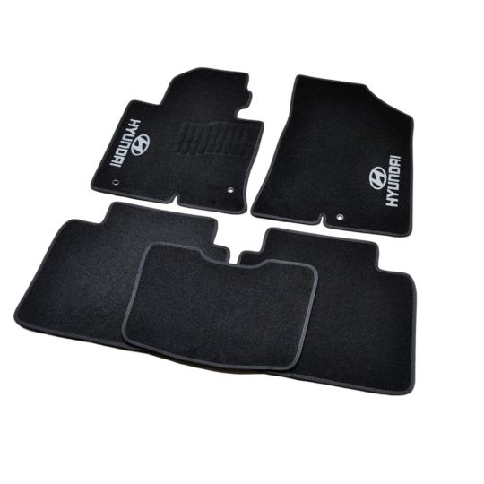AVTM Коврики в салон текстильные Hyundai Sonata LF '14- Черные (Комплект 5шт.)