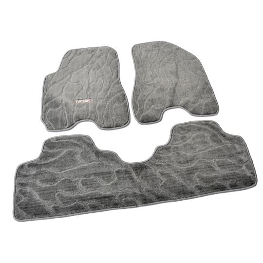 AVTM Коврики в салон текстильные Hyundai Tucson (JM) '04- Серые Safari (Комплект 3шт.)