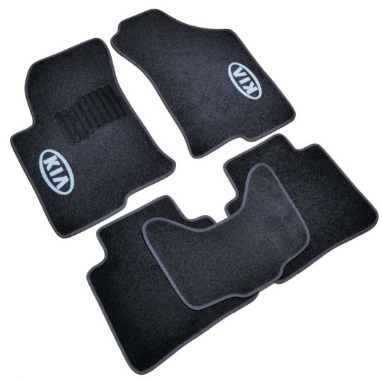 AVTM Коврики в салон текстильные Kia Cerato I '04-08 Черные (Комплект 5шт.) AVTM Коврики в салон текстильные Kia Cerato I '04-08 Черные (Комплект 5шт.)