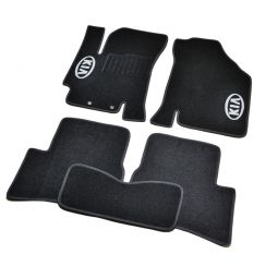AVTM Коврики в салон текстильные Kia Rio II '05-11 Черные (Комплект 5шт.)