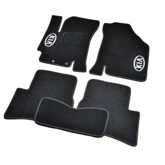 AVTM Коврики в салон текстильные Kia Rio II '05-11 Черные (Комплект 5шт.)
